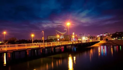 مکان های دیدنی کیش در شب