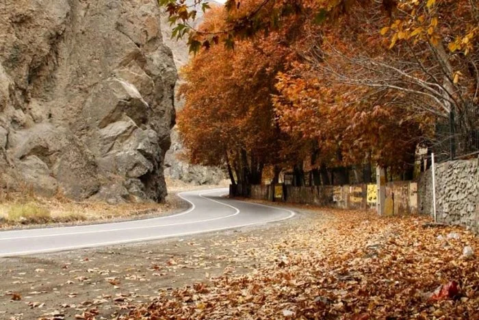 7 تا از زیباترین جاده های ایران در فصل پاییز