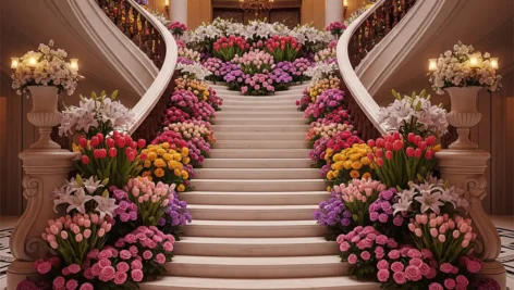 ایده های خلاقانه برای گل آرایی راه پله + 10 نکته مهم و کاربردی برای خانه داران